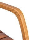 Borsen Toffee Leather Desk Chair-Dovetailed &amp; Doublestitched