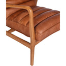Borsen Toffee Mid Century Leather Chair-Dovetailed &amp; Doublestitched