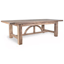 Bowen Arch 2.5m Reclaimed Timber Dining Table-Dovetailed &amp; Doublestitched