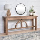 Bowen Arch Reclaimed Timber Console-Dovetailed &amp; Doublestitched