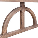Bowen Arch Reclaimed Timber Console-Dovetailed &amp; Doublestitched