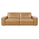 Bradley Tan Leather 3 Seater Recliner Sofa-Dovetailed &amp; Doublestitched