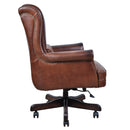 Brentford Vintage Leather Desk Chair-Dovetailed &amp; Doublestitched