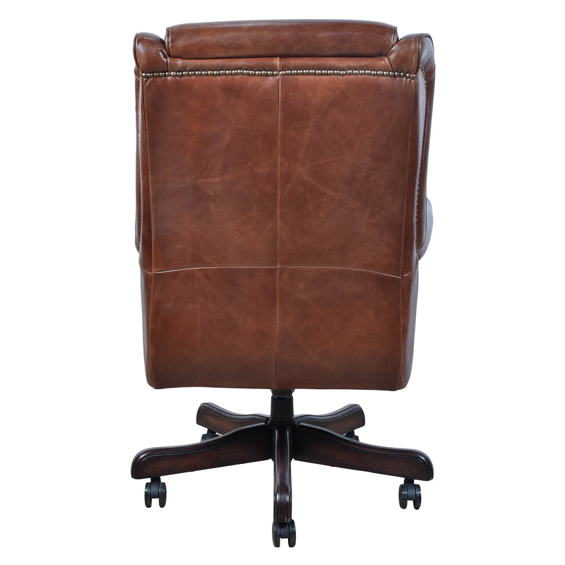 Brentford Vintage Leather Desk Chair-Dovetailed &amp; Doublestitched