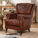Bristol Vintage Leather Reading Chair-Dovetailed &amp; Doublestitched