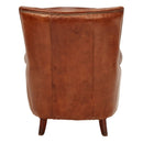 Bristol Vintage Leather Reading Chair-Dovetailed &amp; Doublestitched
