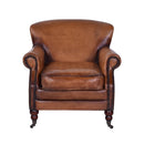 Bruges Vintage Leather Armchair-Dovetailed &amp; Doublestitched