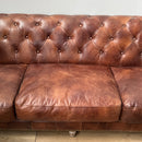 GG Leather Chesterfield 4 Seater Sofa