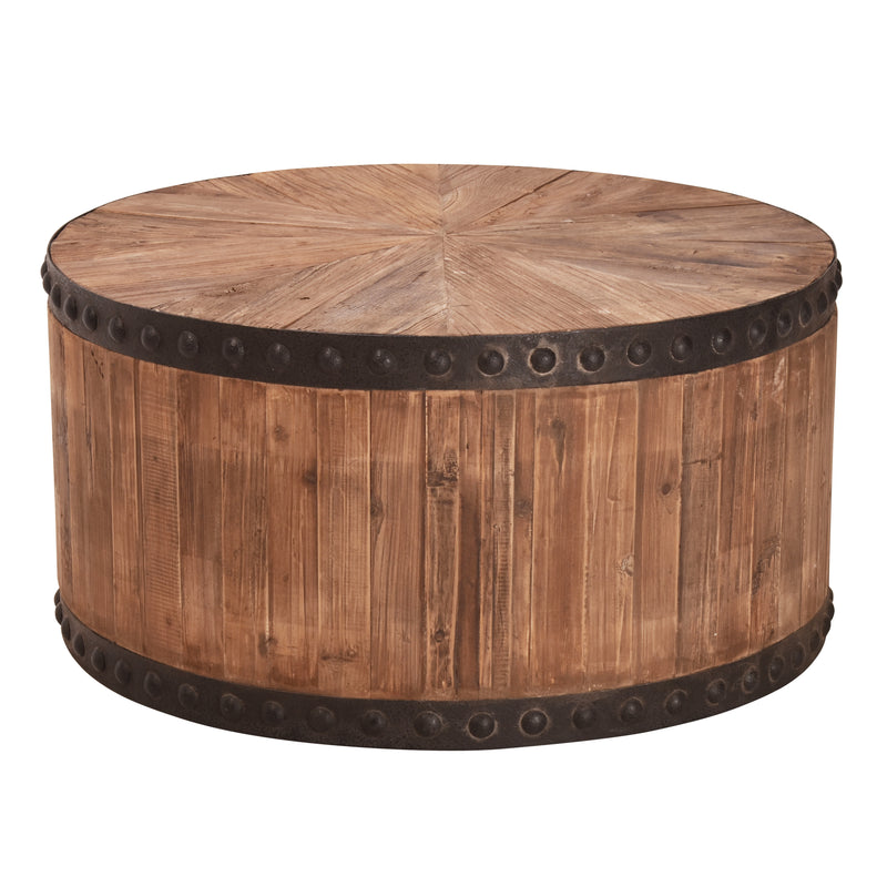 Old Elm Drum Coffee Table