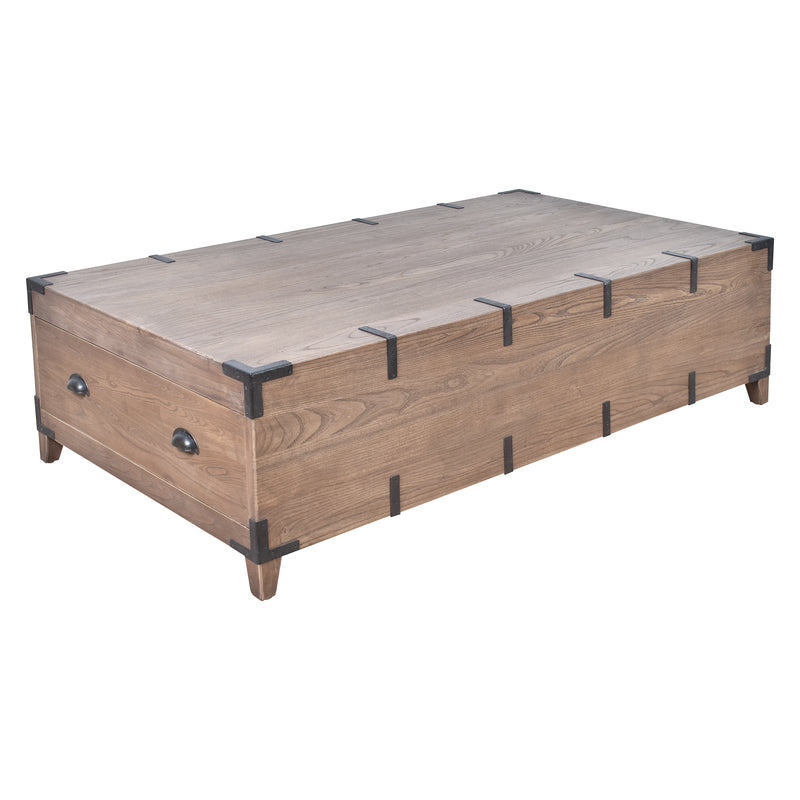 Captain's Old Elm Trunk Coffee Table