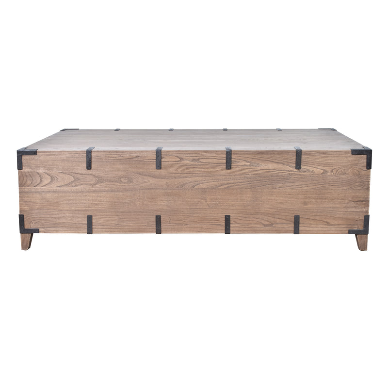 Captain's Old Elm Trunk Coffee Table