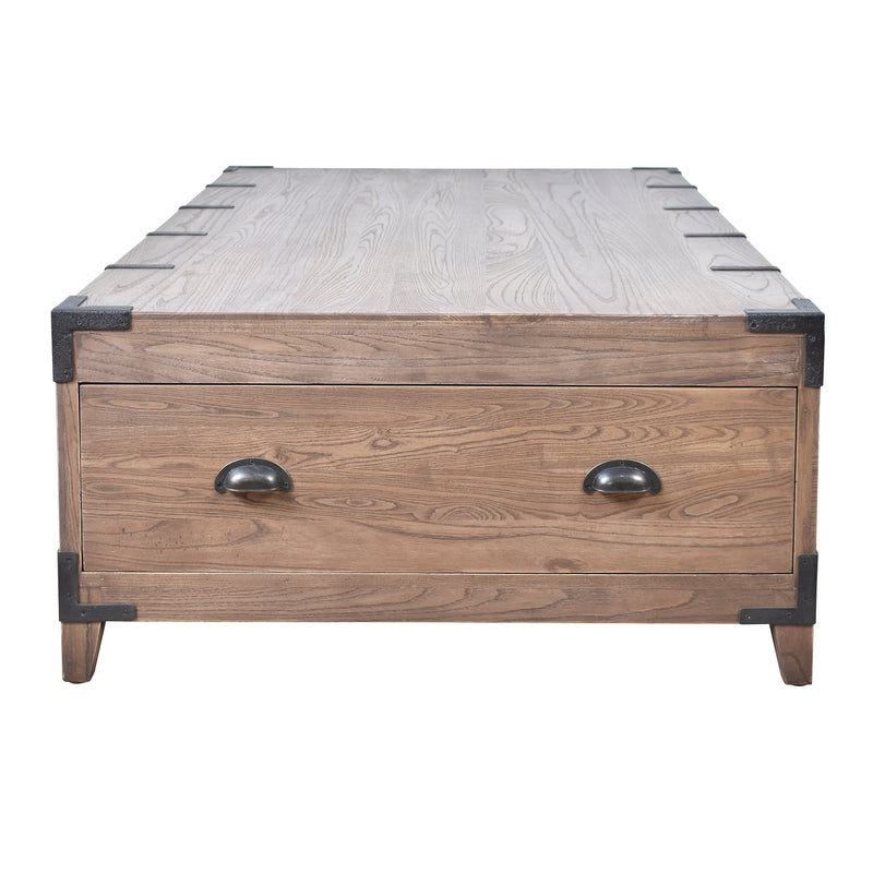 Captain's Old Elm Trunk Coffee Table