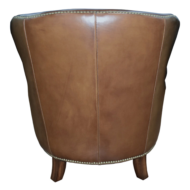 Bernardo Cognac Leather Armchair