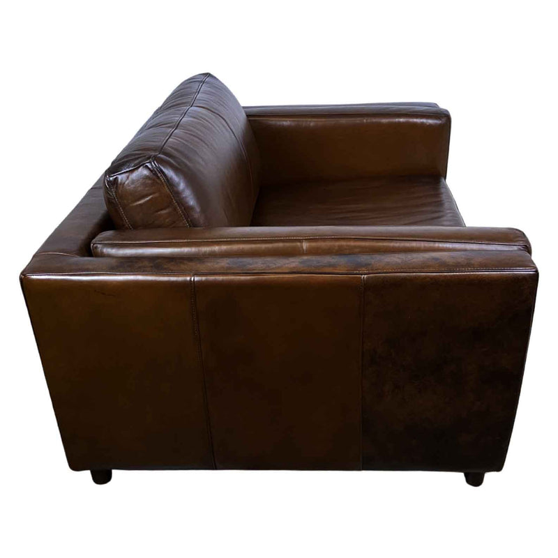 Luiz Cognac Leather Oversized Armchair