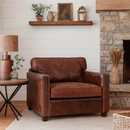 Cadogan Vintage Leather Armchair-Dovetailed &amp; Doublestitched