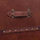 Callahan Vintage Leather Bar Cart-Dovetailed &amp; Doublestitched