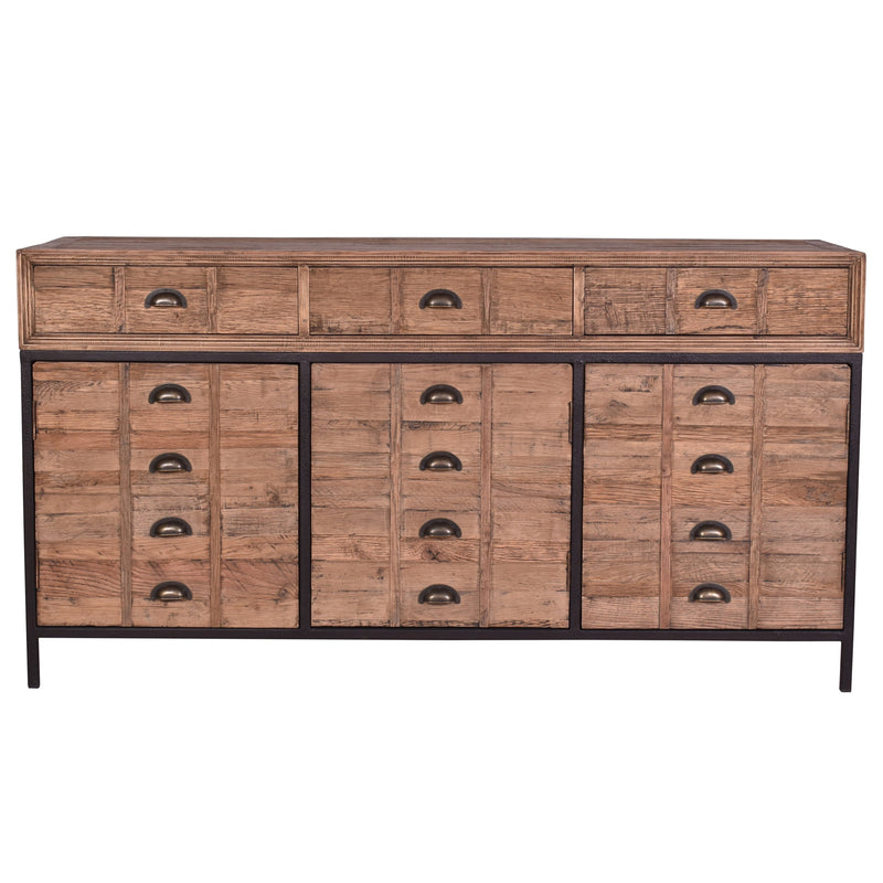 Captain's Reclaimed Timber Sideboard-Dovetailed &amp; Doublestitched