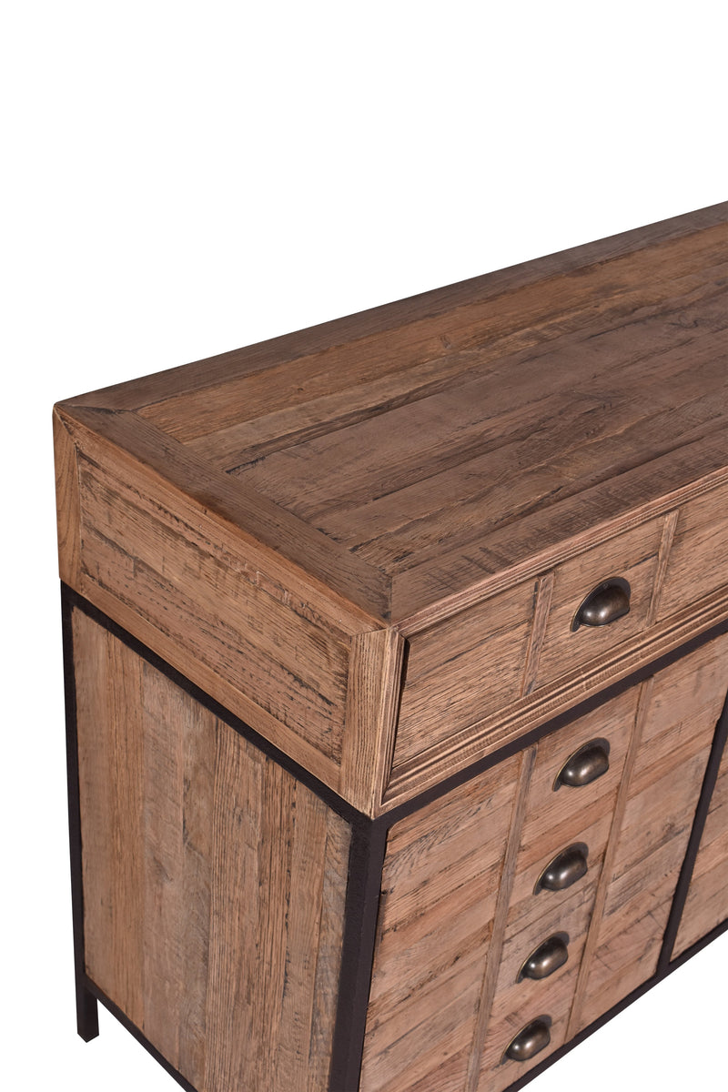 Captain's Reclaimed Timber Sideboard-Dovetailed &amp; Doublestitched