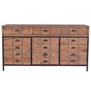Captain's Reclaimed Timber Sideboard-Dovetailed &amp; Doublestitched