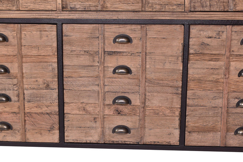 Captain's Reclaimed Timber Sideboard-Dovetailed &amp; Doublestitched