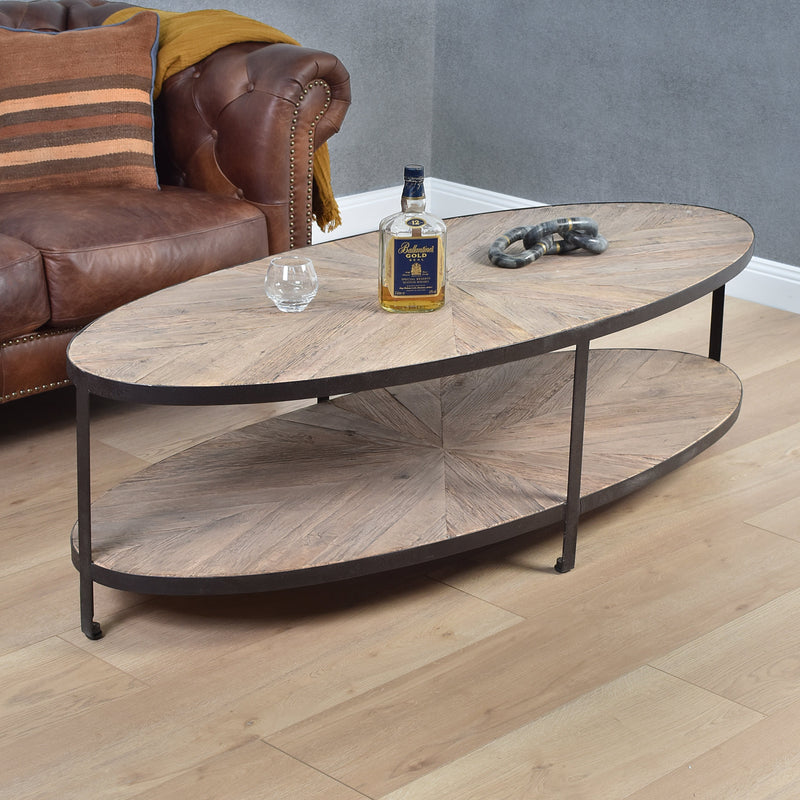 Captain's XL Reclaimed Timber Coffee Table-Dovetailed &amp; Doublestitched