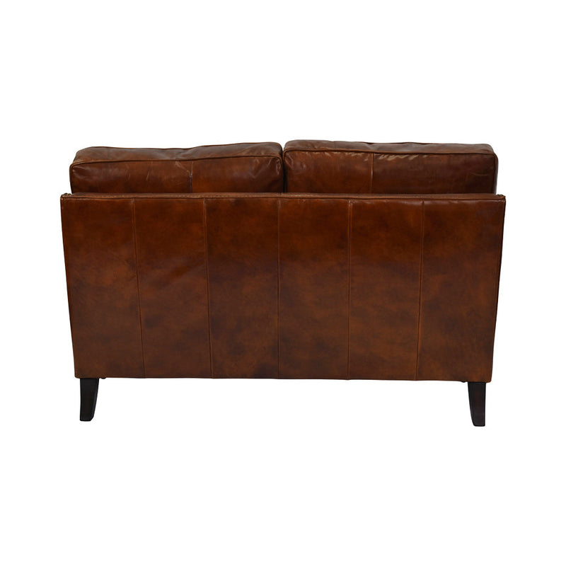 Carre Vintage Leather 2 Seater Sofa-Dovetailed &amp; Doublestitched