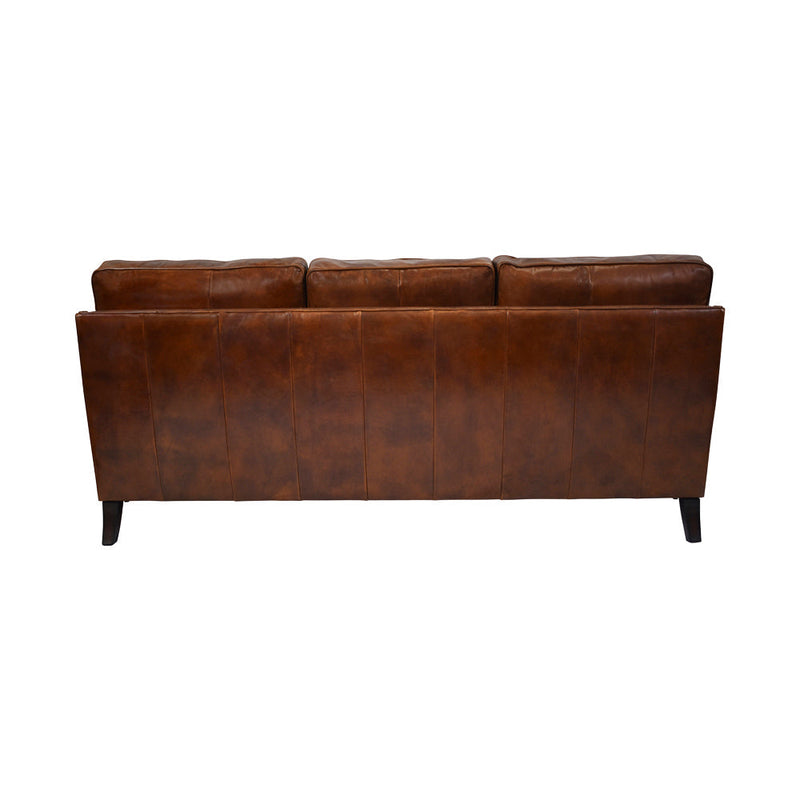 Carre Vintage Leather 3 Seater Sofa-Dovetailed &amp; Doublestitched