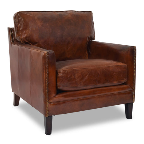 Carre Vintage Leather Armchair