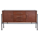 Carter Vintage Leather Buffet-Dovetailed &amp; Doublestitched