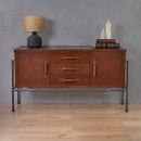 Carter Vintage Leather Buffet-Dovetailed &amp; Doublestitched