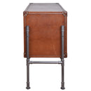 Carter Vintage Leather Buffet-Dovetailed &amp; Doublestitched