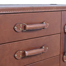 Carter Vintage Leather Buffet-Dovetailed &amp; Doublestitched