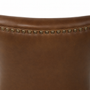 Cartier Chocolate Brown Leather Dining Chair-Dovetailed &amp; Doublestitched