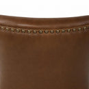 Cartier Cocoa Brown Leather Dining Chair-Dovetailed &amp; Doublestitched