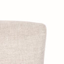 Cartier Dove Grey Linen Counter Stool in Maron-Dovetailed &amp; Doublestitched