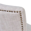 Cartier Dove Grey Linen Dining Chair Briarsmoke-Dovetailed &amp; Doublestitched