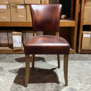 Cartier Leather Dining Chair in Briarsmoke-Dovetailed &amp; Doublestitched