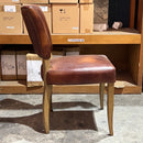 Cartier Leather Dining Chair in Briarsmoke-Dovetailed &amp; Doublestitched