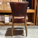 Cartier Leather Dining Chair in Briarsmoke-Dovetailed &amp; Doublestitched
