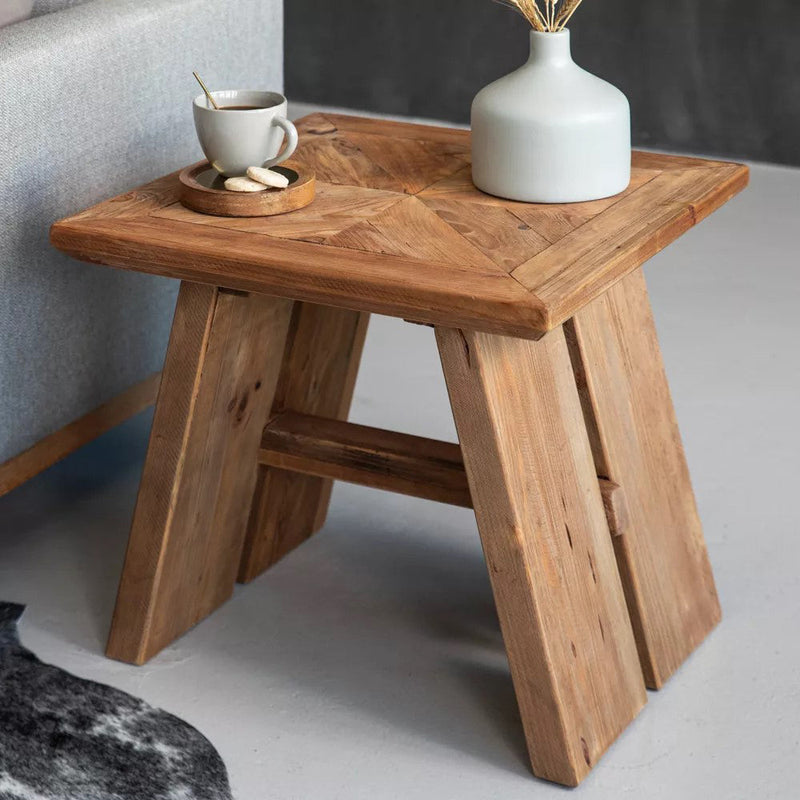 Caterina Side Table-Dovetailed &amp; Doublestitched