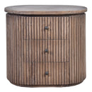 Celine Old Elm Side Table-Dovetailed &amp; Doublestitched