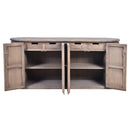 Celine Old Elm Sideboard-Dovetailed &amp; Doublestitched