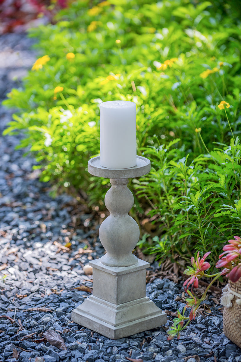 Cement Candle Holder 36cm-Dovetailed &amp; Doublestitched