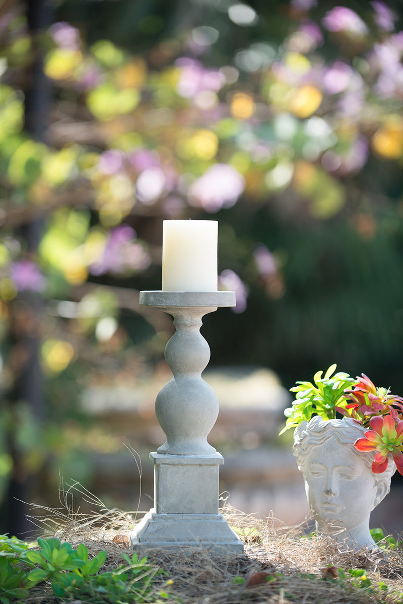 Cement Candle Holder 36cm-Dovetailed &amp; Doublestitched