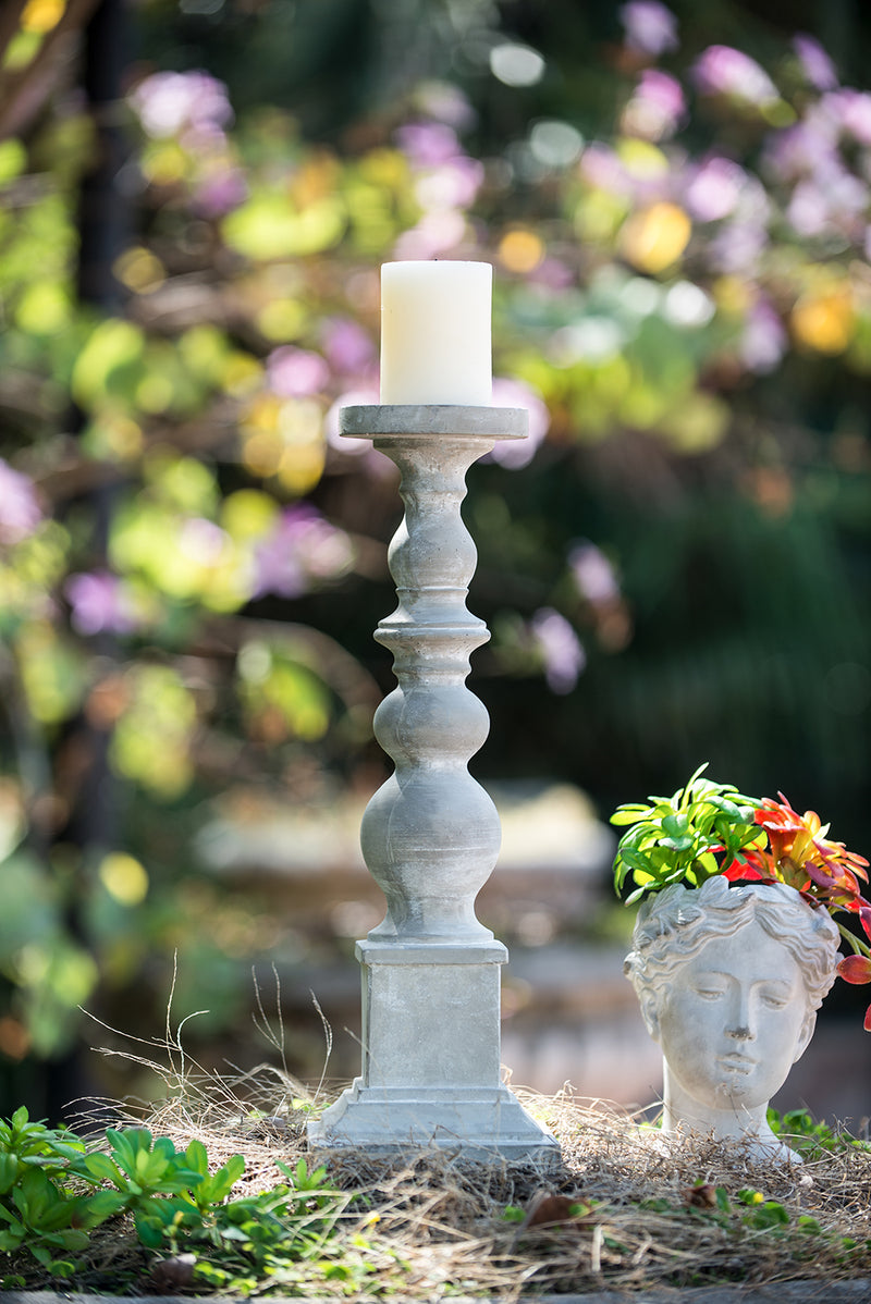 Cement Candle Holder 51cm-Dovetailed &amp; Doublestitched