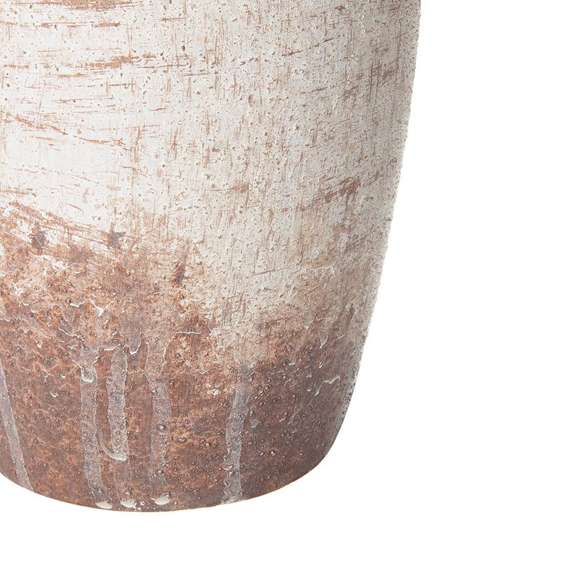 Ceramic Vase With Handle 30cm-Dovetailed &amp; Doublestitched