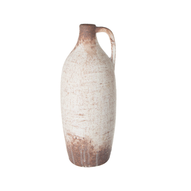 Ceramic Vase With Handle 30cm-Dovetailed &amp; Doublestitched