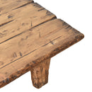Chateau Coffee Table Bench with Cushion Top-Dovetailed &amp; Doublestitched