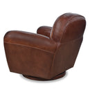 Chatou Vintage Leather Swivel Chair-Dovetailed &amp; Doublestitched