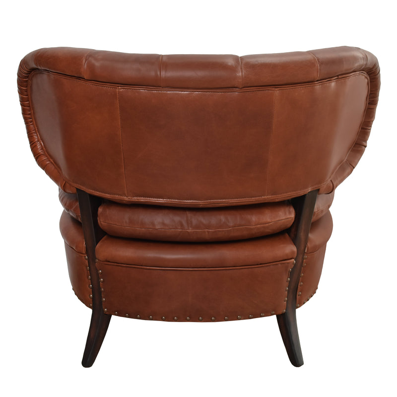 Chester Vintage Leather Lounge Chair-Dovetailed &amp; Doublestitched